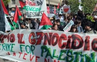 GIOVANI IN PIAZZA PER LA PALESTINA